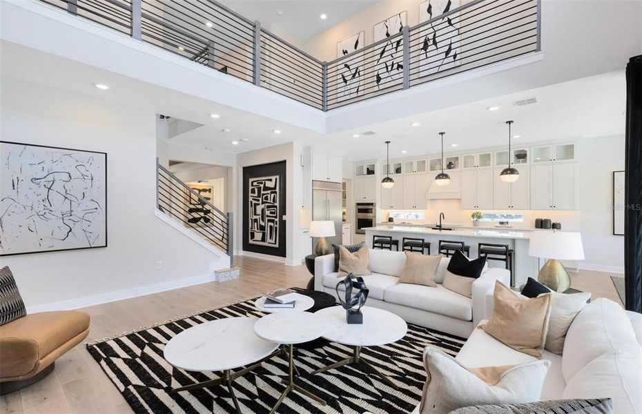 Furnished interior view inside a new home in Parkside Trails, Clermont (Image 9).