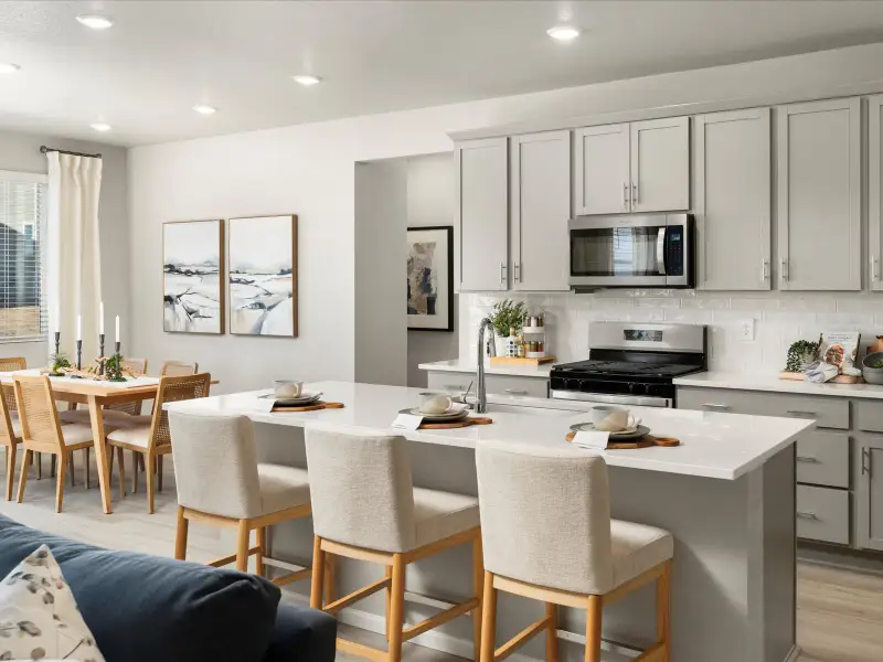 Furnished interior view inside a new home in Paint Brush Hills, Peyton (Image 4).