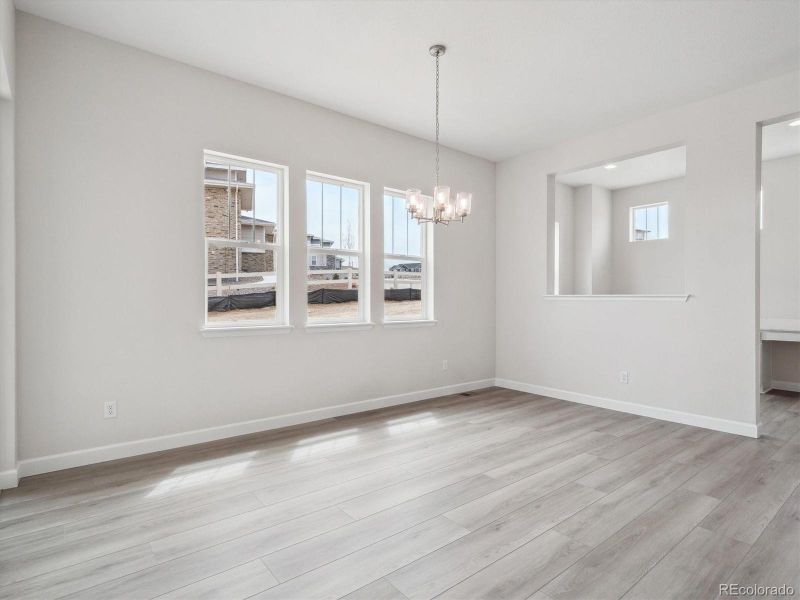 Spacious, unfurnished interior of a new home in Vista Pines at Crystal Valley, Castle Rock (Image 32).