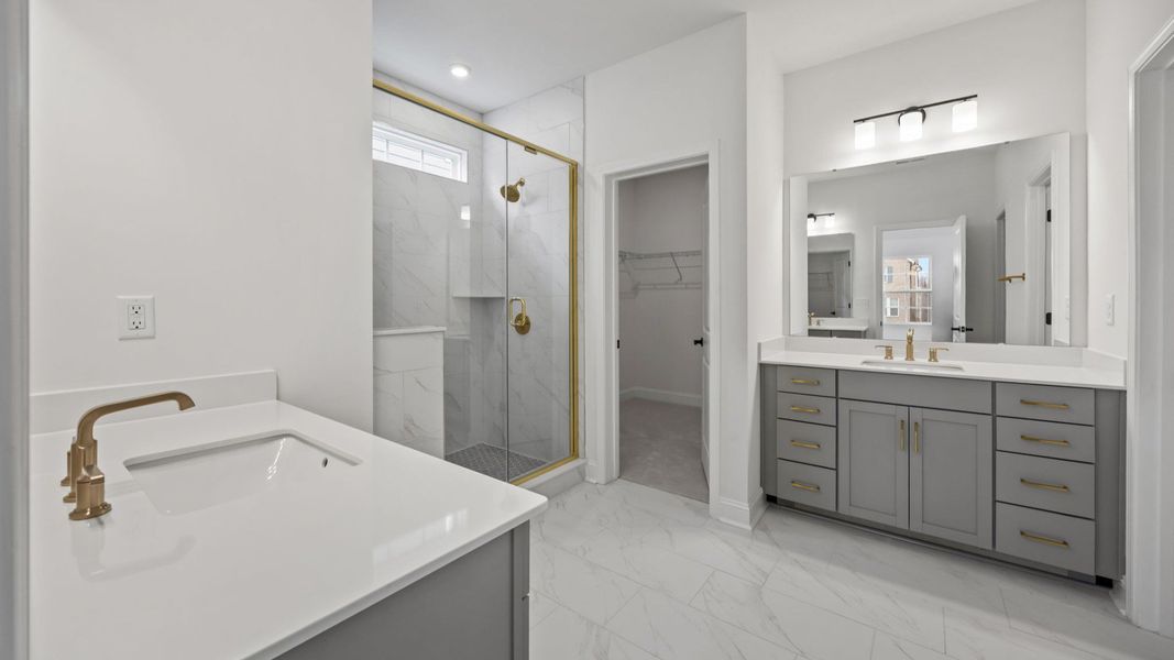 Brentwood Single Family home in River District by DRB Homes in Charlotte NC-  Bathroom