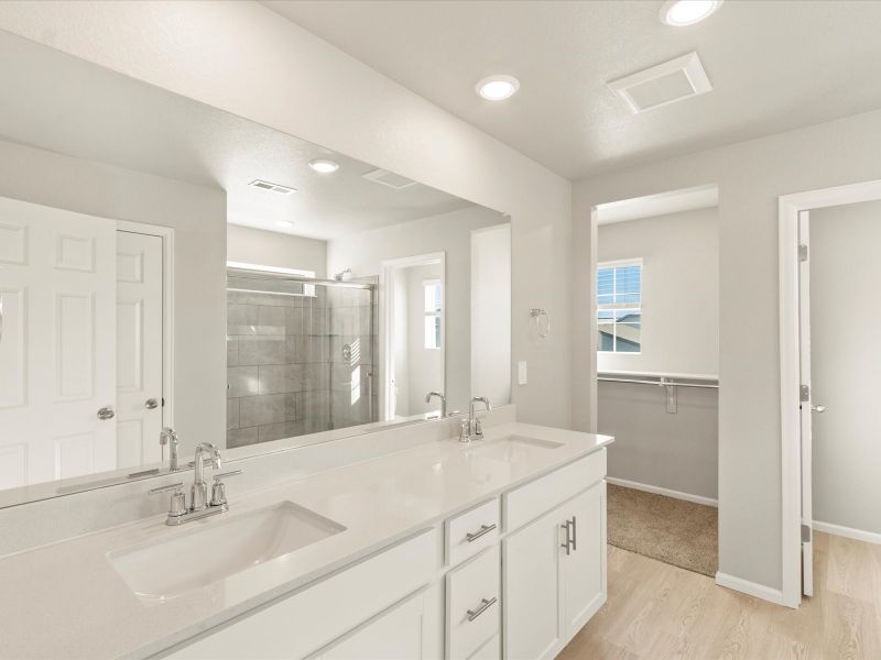 The Sloan floorplan interior image taken at a Meritage Homes community in Windsor, CO.