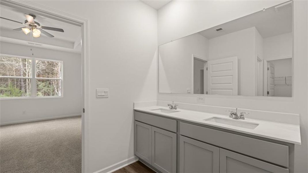 Furnished interior view inside a new home in The Reserve at Calcutta, Stockbridge (Image 11).