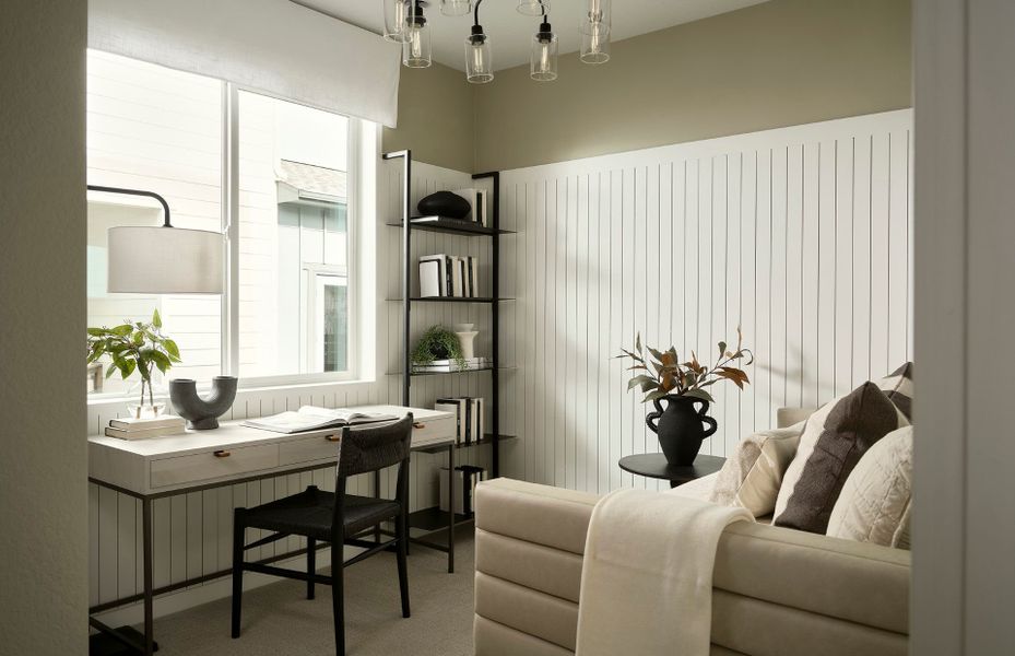 Representative furnished interior of a home built from the Rowen by Pulte Homes in Barefoot Village, Longmont (Image 9).