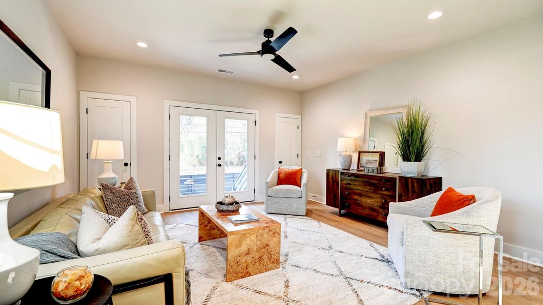 Living room from staged model.