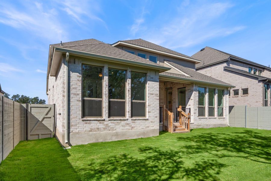 Rear of Home and Private Backyard Rear of Home and Private Backyard