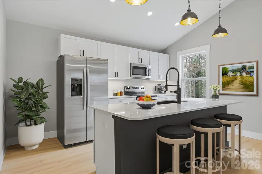 Furnished interior view inside a new home in , Asheville (Image 4).