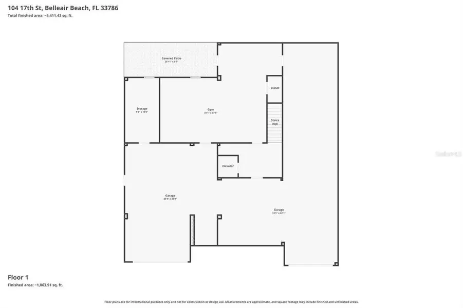 2D floor plan layout of this home in , Belleair Beach, FL (Image 6).