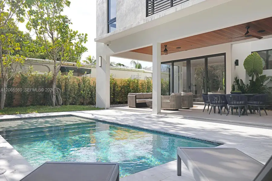 Exterior details and patio area of a home in , Miami (Image 33). Exterior details and patio area of a home in , Miami (Image 33).