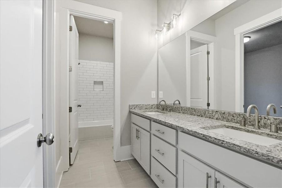 Furnished interior view inside a new home in Old Town Estates, Dacula (Image 10).