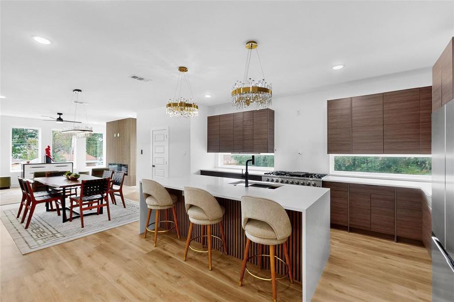 Furnished interior view inside a new home in , Dallas (Image 12). Furnished interior view inside a new home in , Dallas (Image 12).