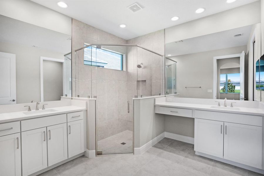 Furnished interior view inside a new home in Lake Park at Tradition, Port St. Lucie (Image 9).