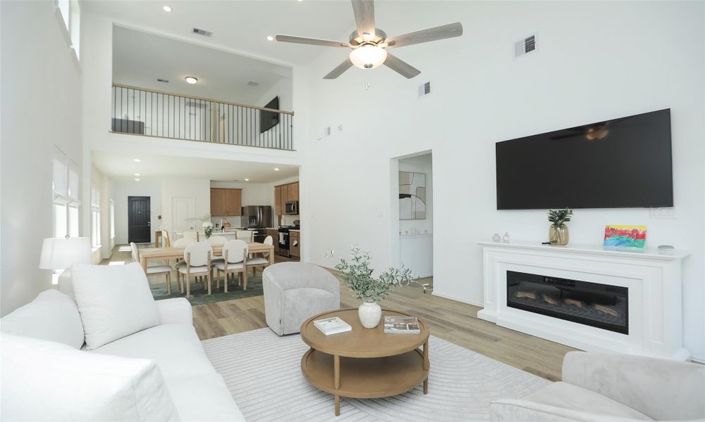 Furnished interior view inside a new home in , Cypress (Image 18).