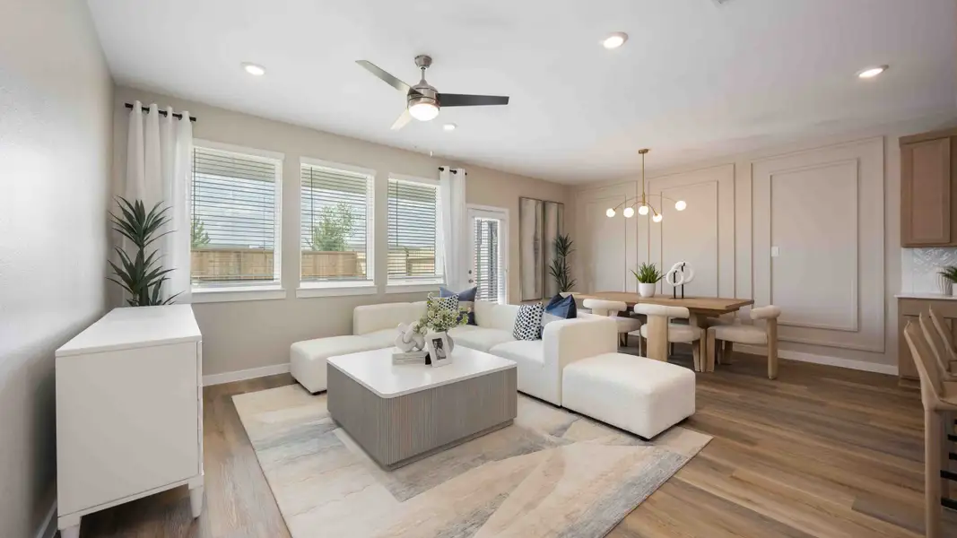 Furnished interior view inside a new home in Pinehaven, Houston (Image 6). Furnished interior view inside a new home in Pinehaven, Houston (Image 6).