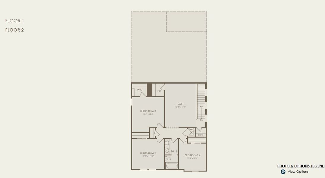 2D floor plan layout of this home in Seaire, Parrish, FL (Image 3).