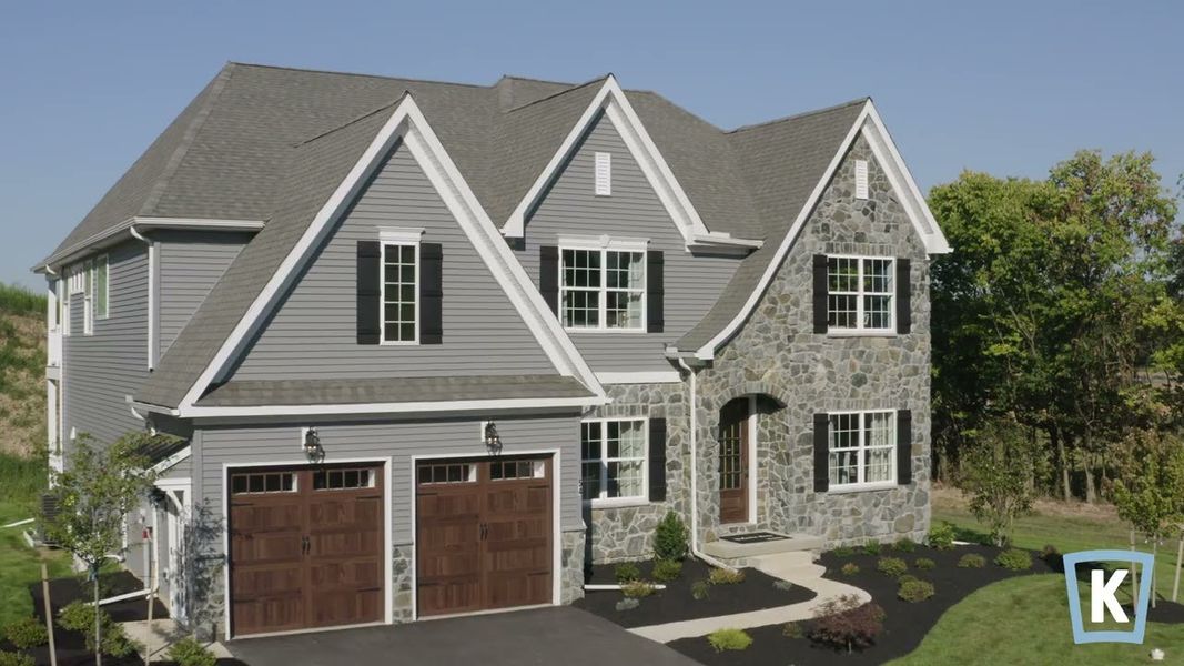 Representative exterior photo of a completed home built from the Hawthorne by Keystone Custom Homes in McLean South Shore, Belmont, NC (Image 27).
