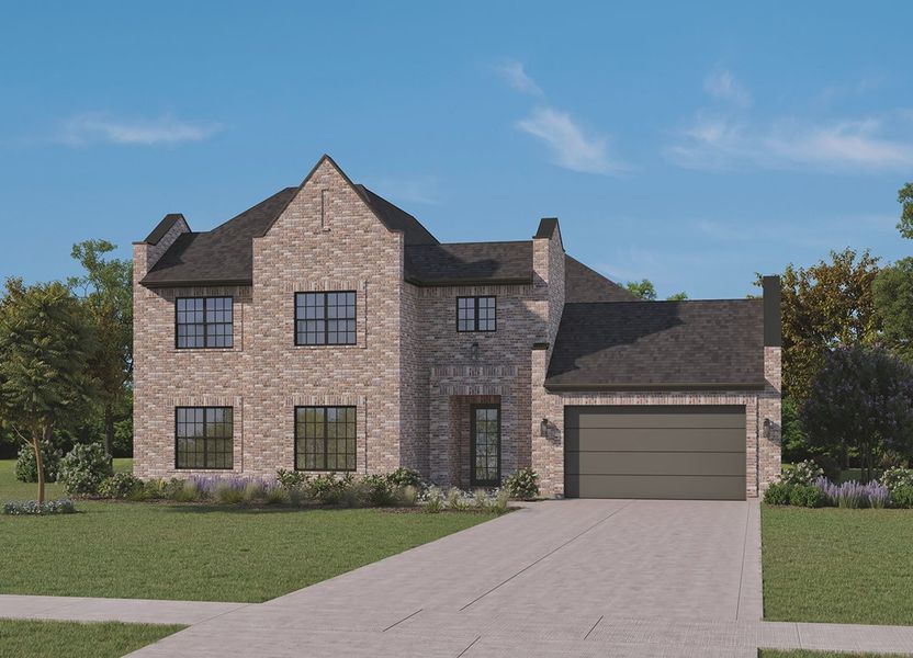 Representative exterior photo of a completed home built from the The Bandera by Homebound in Park Place, Prosper, TX (Image 4). Representative exterior photo of a completed home built from the The Bandera by Homebound in Park Place, Prosper, TX (Image 4).