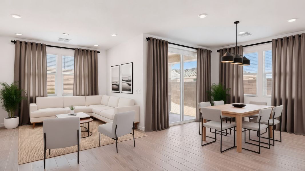 Furnished interior view inside a new home in Westpark, Buckeye (Image 4). Furnished interior view inside a new home in Westpark, Buckeye (Image 4).