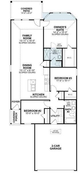 2D floor plan layout of this home in Ambrose, La Marque, TX (Image 4).
