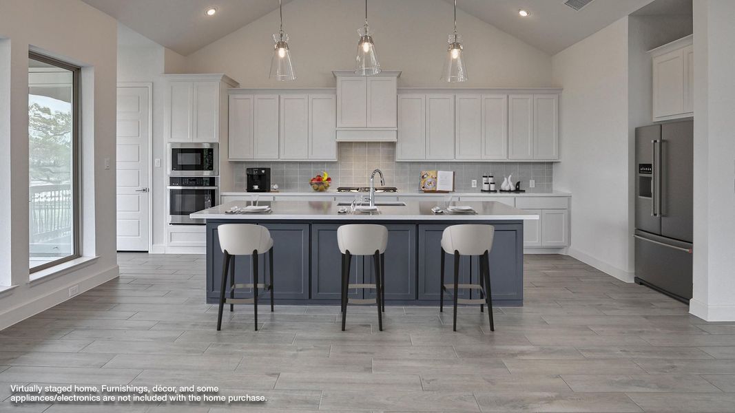 Furnished interior view inside a new home in Esperanza 60', Boerne (Image 5). Furnished interior view inside a new home in Esperanza 60', Boerne (Image 5).