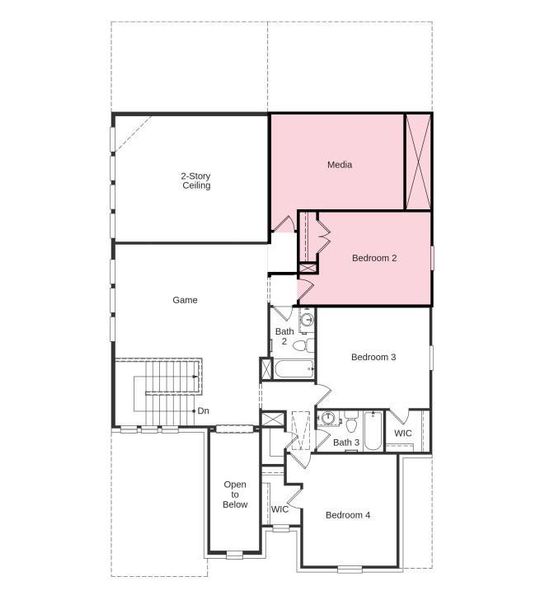 Additional Highlights Include: Downstairs bedroom and full bath in place of tandem, slide in tub at primary bath, media room, extended primary suite and outdoor patio. Additional Highlights Include: Downstairs bedroom and full bath in place of tandem, slide in tub at primary bath, media room, extended primary suite and outdoor patio.