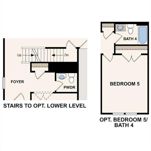 2D floor plan layout of this home in Kingsley Creek, Lithonia, GA (Image 4).
