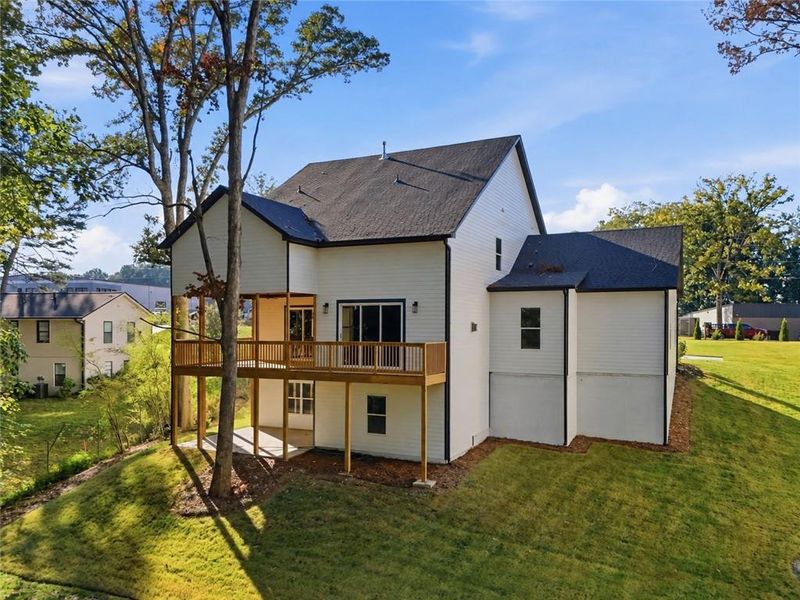 Exterior details and patio area of a home in , Buford (Image 3).