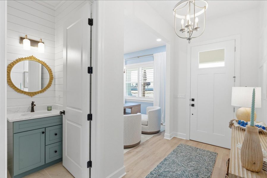 Representative furnished interior of a home built from the Amelia by SeaGate Homes in Beachview Cove, Ormond Beach (Image 7).