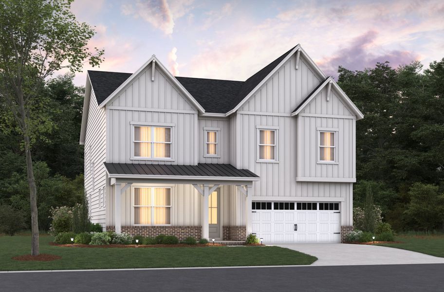 Representative exterior photo of a completed home built from the Dillon by Beazer Homes in Stonewood Estates, Durham, NC (Image 12).