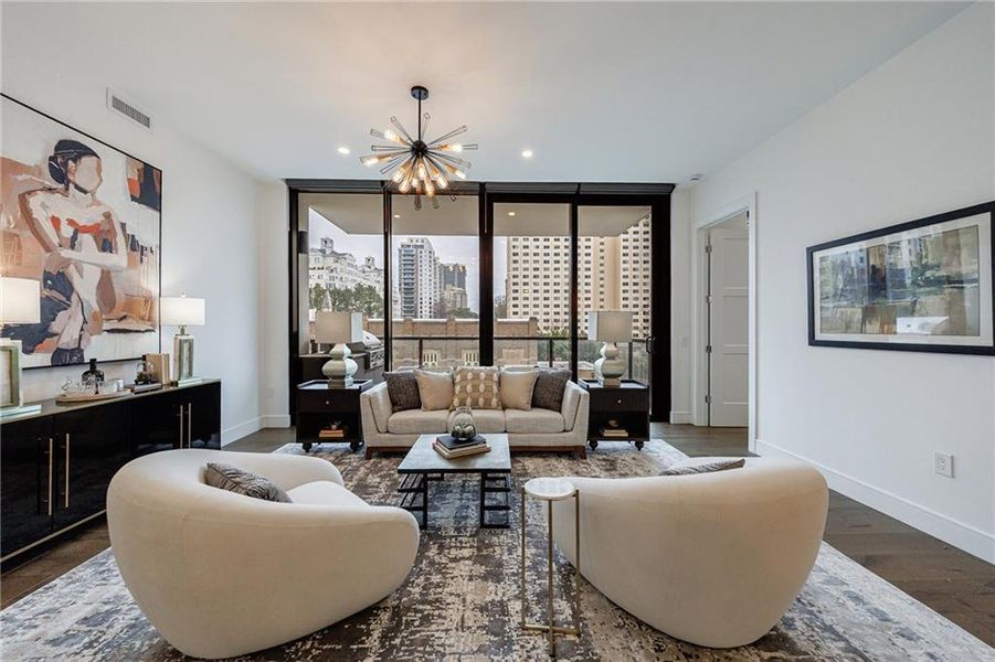 Furnished interior view inside a new home in The Dillon Buckhead, Atlanta (Image 12).