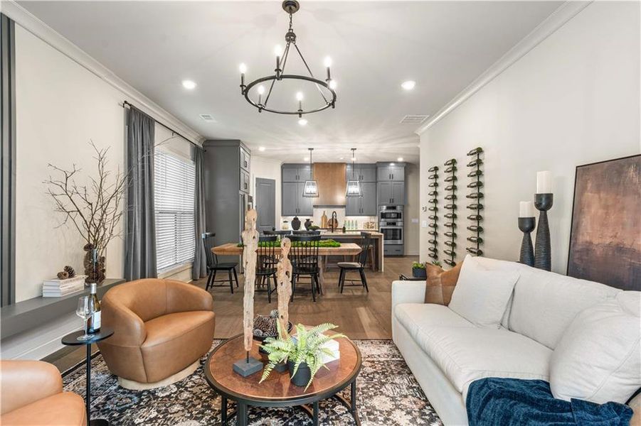 Furnished interior view inside a new home in Palisades, Cumming (Image 8).