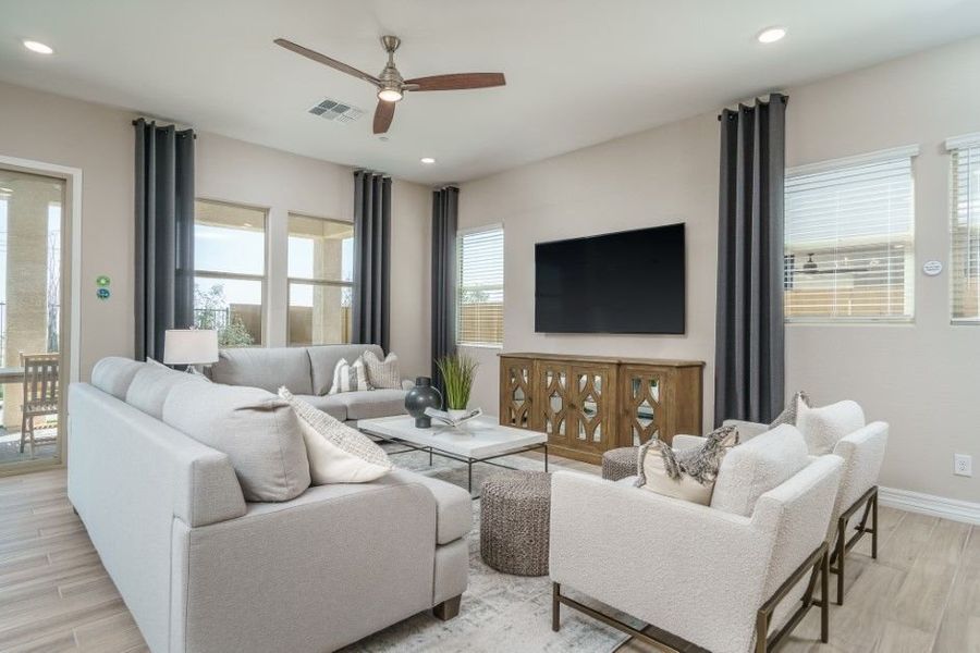 Furnished interior view inside a new home in The Ridge at Sienna Hills, Buckeye (Image 9).