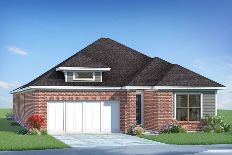 Representative exterior photo of a completed home built from the Antigua by Mattamy Homes in Bayside, Rowlett, TX (Image 4).
