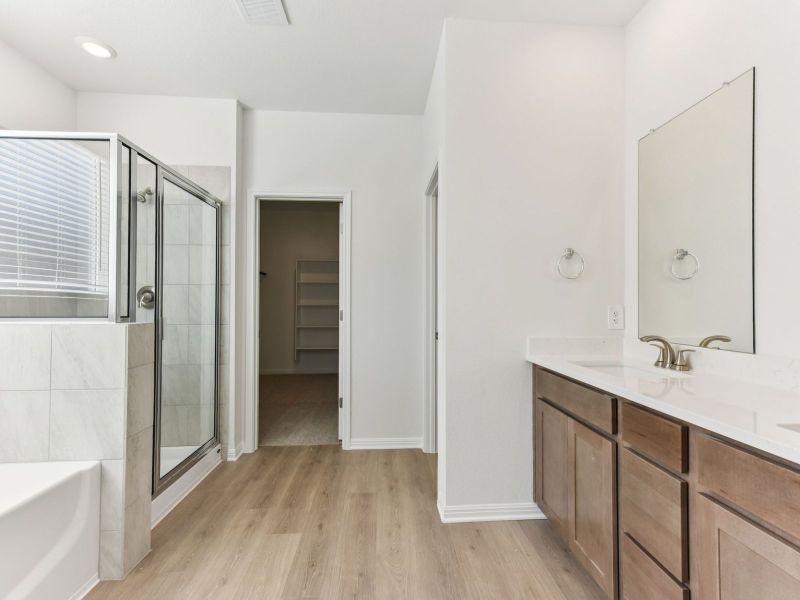 Furnished interior view inside a new home in Opal Meadows, Kyle (Image 6).