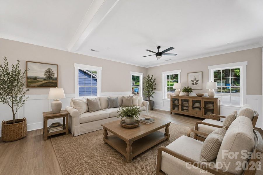 Virtually staged furniture