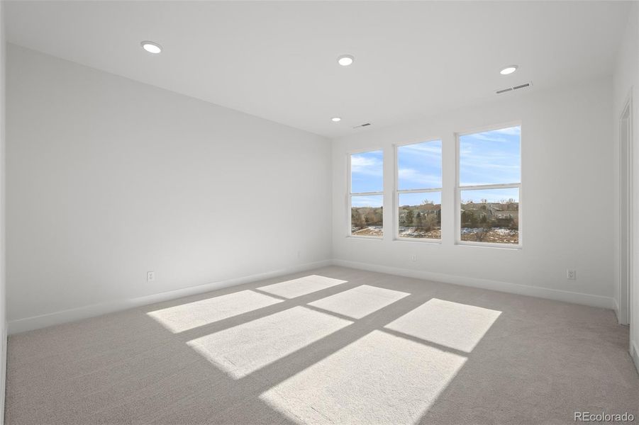 Spacious, unfurnished interior of a new home in Trailside at Cottonwood Creek, Colorado Springs (Image 26). Spacious, unfurnished interior of a new home in Trailside at Cottonwood Creek, Colorado Springs (Image 26).