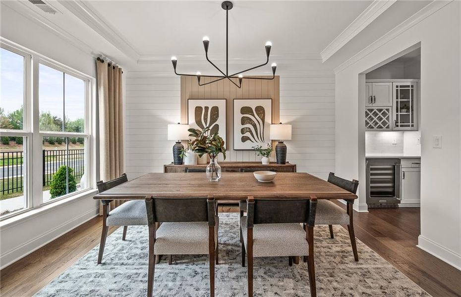 Furnished interior view inside a new home in Oakwood, Cumming (Image 42). Furnished interior view inside a new home in Oakwood, Cumming (Image 42).