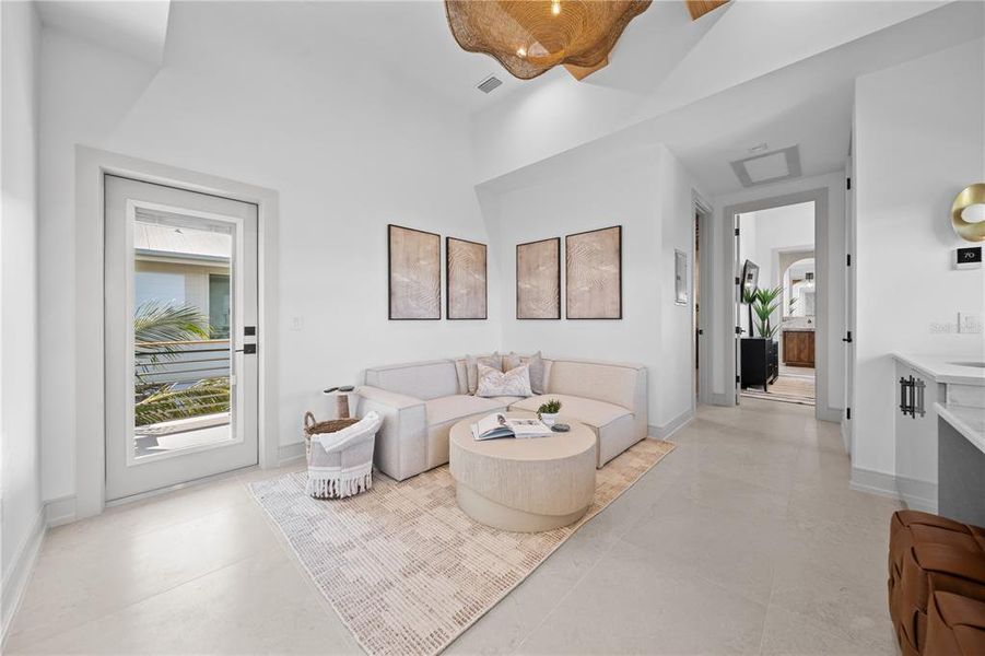 Furnished interior view inside a new home in , Anna Maria (Image 36). Furnished interior view inside a new home in , Anna Maria (Image 36).