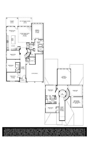2D floor plan layout of this home in Midline, Houston, TX (Image 3).