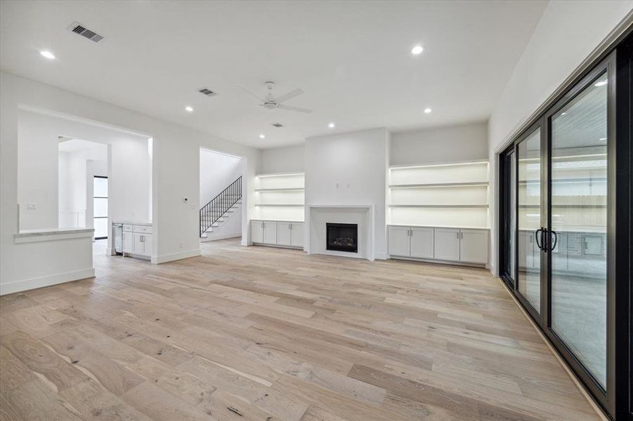 Family Room toward foyer.