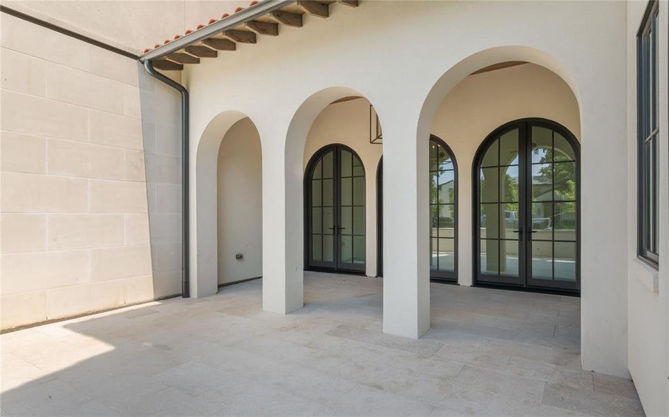 Exterior details and patio area of a home in , Dallas (Image 27). Exterior details and patio area of a home in , Dallas (Image 27).