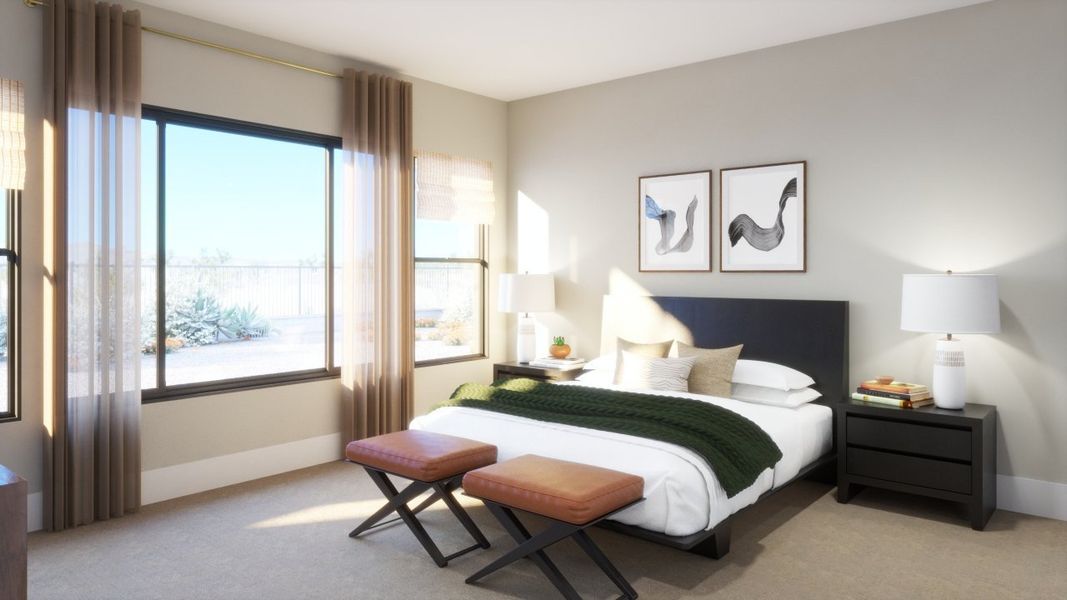 Furnished interior view inside a new home in Estates at Kings Ranch, Gold Canyon (Image 17).