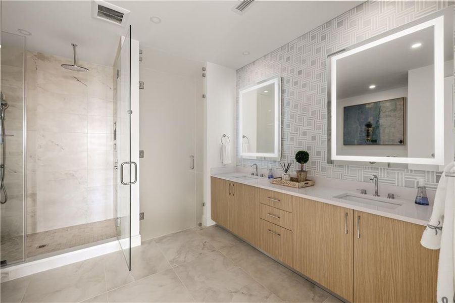 Furnished interior view inside a new home in , Atlanta (Image 20).