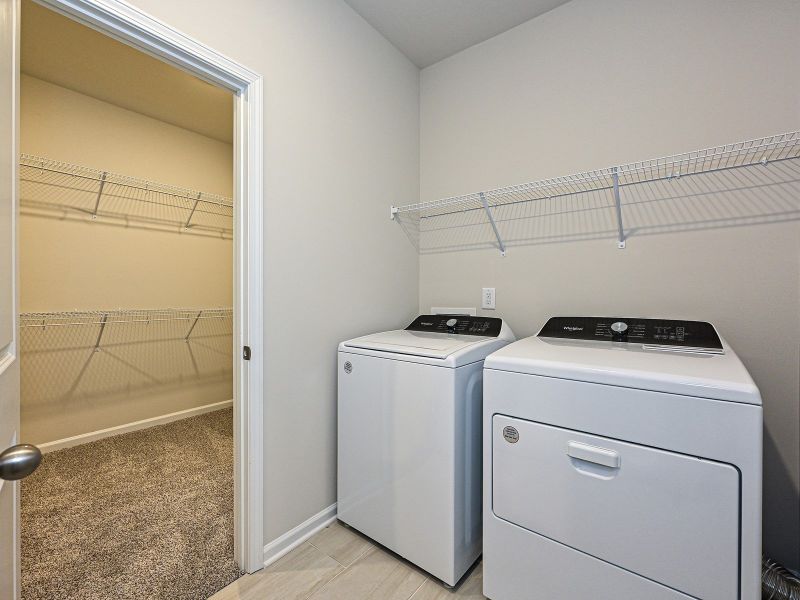 Laundry day can be a breeze with room to sort and organize your essentials.