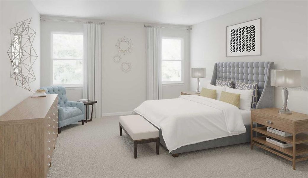 Furnished interior view inside a new home in Meridian Parks, Orlando (Image 2).