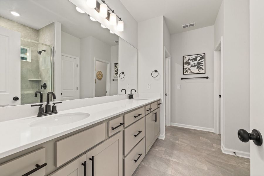 Representative furnished interior of a home built from the Kirby by Pulte Homes in Henley Village, Burlington (Image 24). Representative furnished interior of a home built from the Kirby by Pulte Homes in Henley Village, Burlington (Image 24).