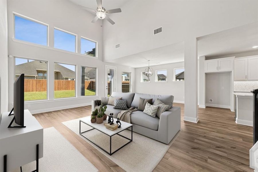 Furnished interior view inside a new home in Sandbrock Ranch, Aubrey (Image 8).