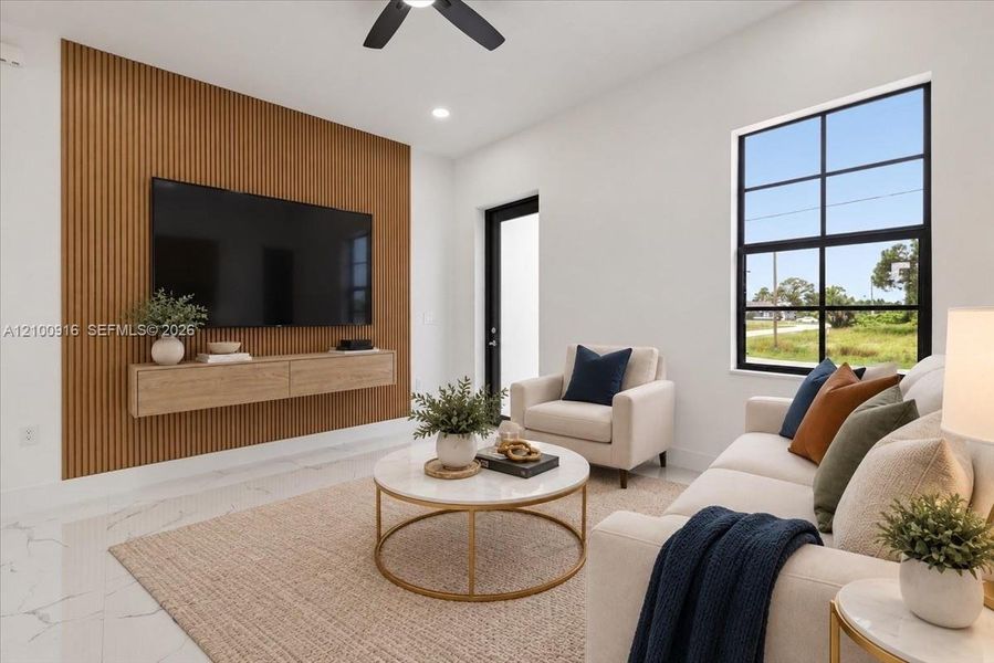 Furnished interior view inside a new home in , Lehigh Acres (Image 6).