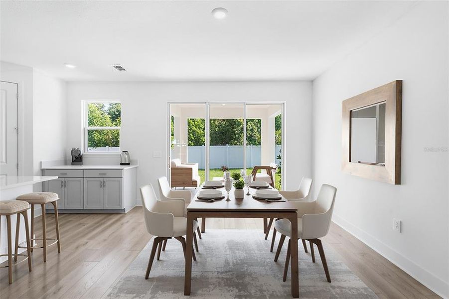 Furnished interior view inside a new home in Wekiva Springs Cove, Apopka (Image 9).