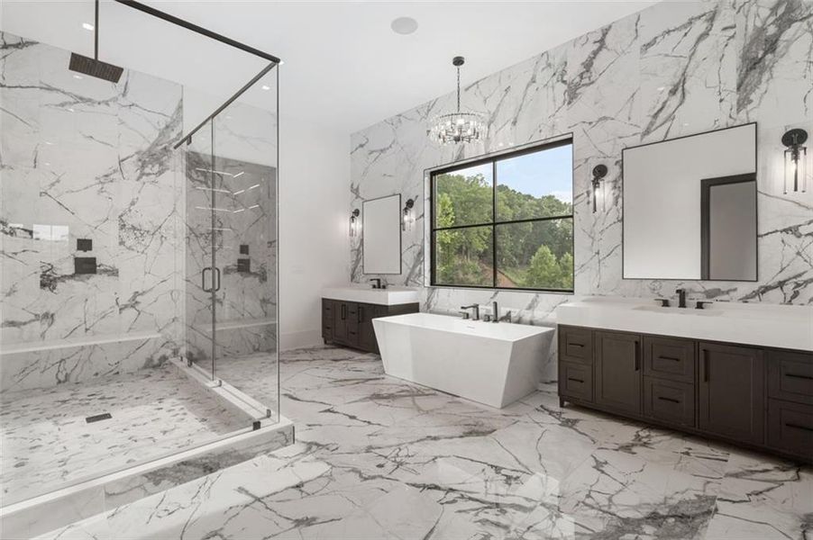 Furnished interior view inside a new home in , Alpharetta (Image 32).