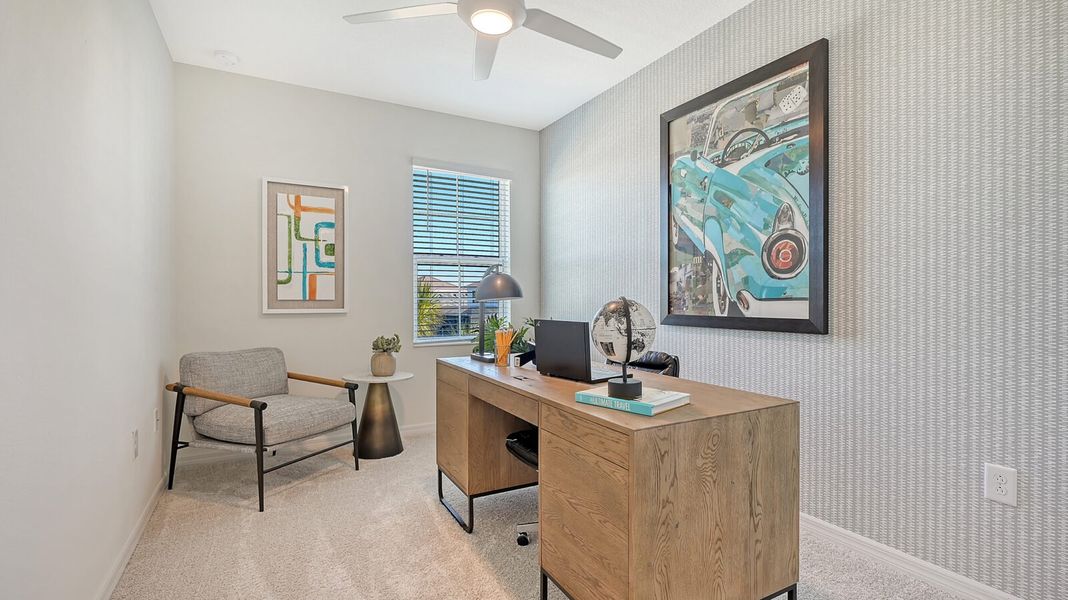 Representative furnished interior of a home built from the Morgan by Neal Communities in Grand Park, Sarasota (Image 32).